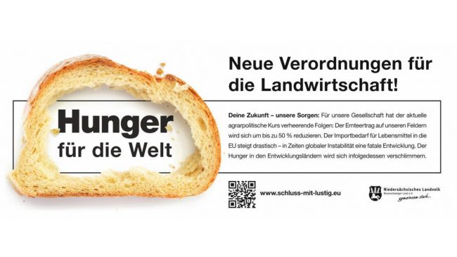 Bauern schicken Agrar- und Umweltpaket retour an EU