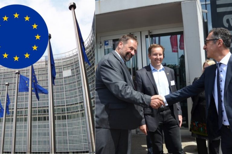 Hennies begrüßt Minister Özdemir in Brüssel