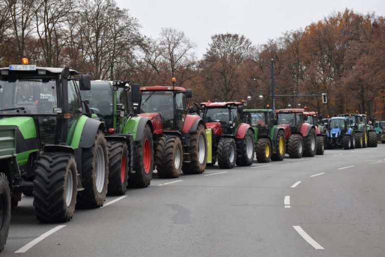 Landwirte aus Niedersachsen demonstrieren in Berlin