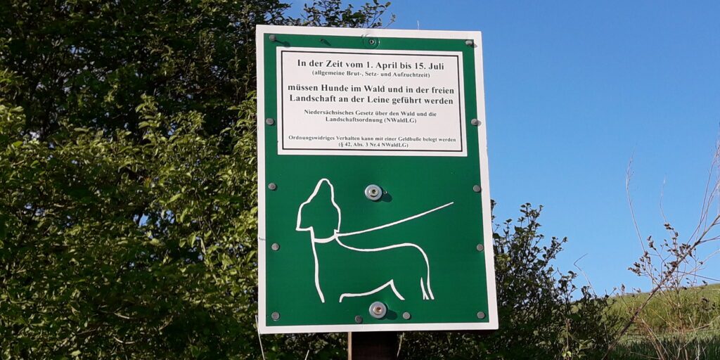 Leinenpflicht schützt die Wildtiere in Feld und Flur