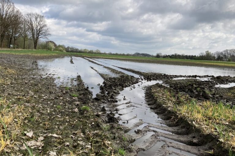 Die Böden in Niedersachsen sind teils noch unbefahrbar