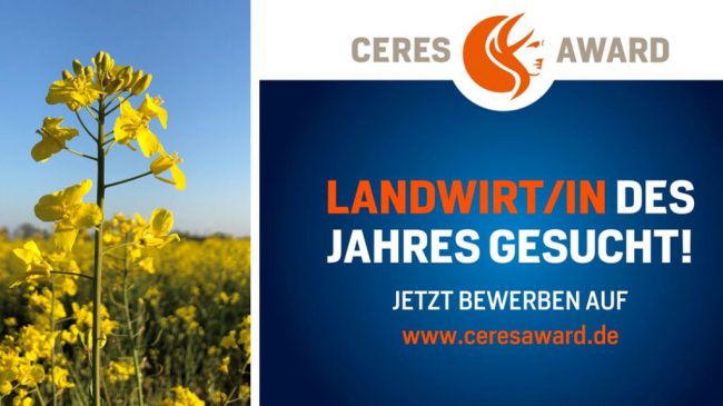 Bis zum 31. März für den Ceres Award bewerben