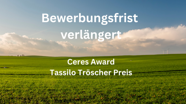 Fristen für Teilnahme an Wettbewerben verlängert