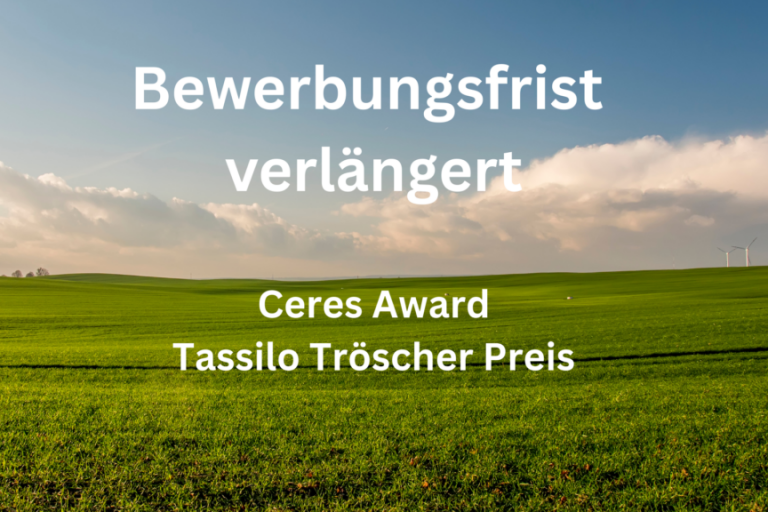 Fristen für Teilnahme an Wettbewerben verlängert