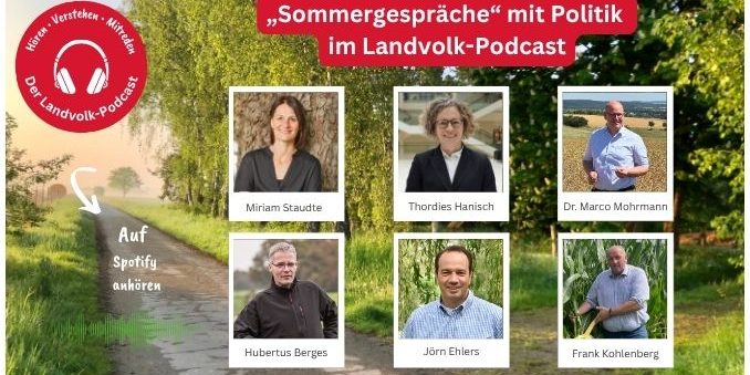 „Sommergespräche“ mit Politik im Landvolk-Podcast